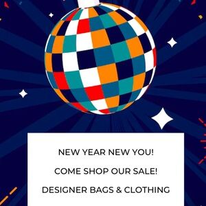 Welcome the New Year treat yourself to some fashion! Sales on.designer Items!